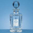 Lead Crystal Panel Square Whisky Decanter