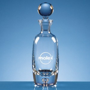 Tall Bubble Base Wine Decanter