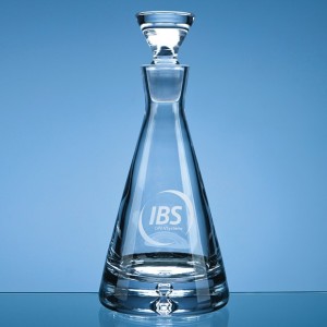 Bubble Base Pyramid Decanter