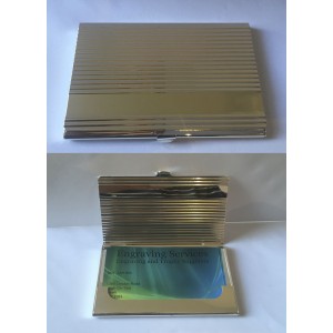 Silver Plated Business Card Holder 830