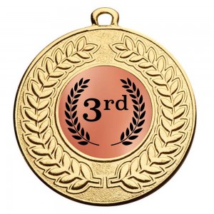 Gold Contour 3rd Place Medal – 50mm (2″)