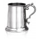 Half Pint, Double Banded Tankard with scroll handle