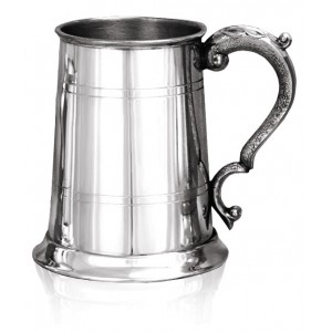 Double Banded Tankard with scroll handle (003)