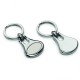 Chrome Oval Keyring