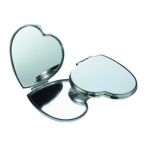 Heart Shaped Mirror Compact